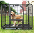 Heavy Steel Metal Pet Crate 2Doors With Wheels